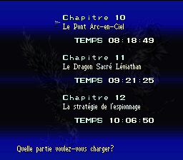 L'écran de chargement en français, version actuelle